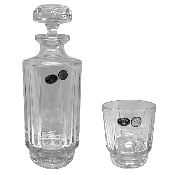 Комплект 6 чаши 250 ml и бутилка Olivia - Crystal Bohemia